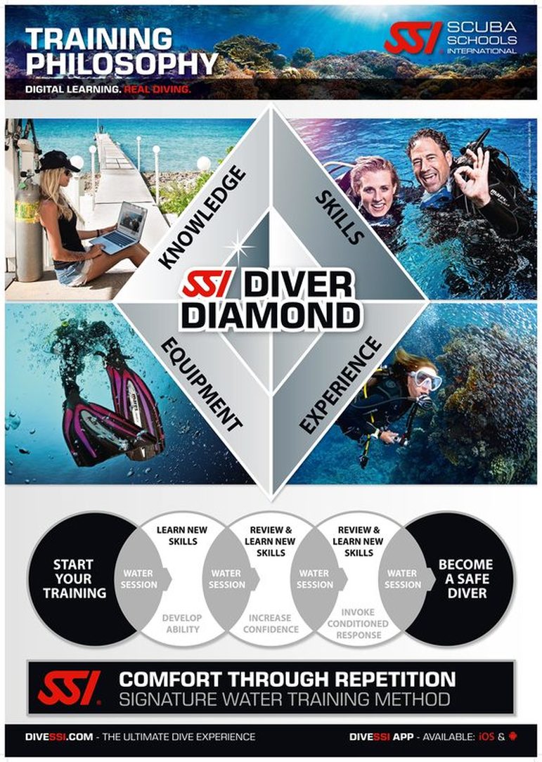 SSI Diver Diamond with link to Diving Courses